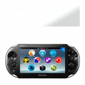 Набор Консоль Sony PlayStation Vita Slim Модифицированная 64GB Black + 5 Встроенных Игр Б/У  + Чехол Мягкий RMC Новый + Стекло  Trans Clear - Retromagaz