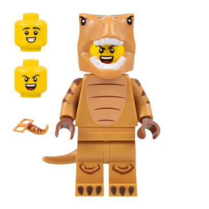 Фігурка Lego Series 24 T-Rex Costume Fan Collectible Minifigures col417 Б/У - Retromagaz