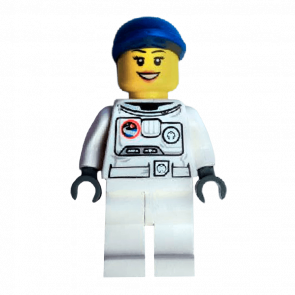 Фігурка Lego Space Port 973pb0861 Spacesuit White Legs Blue Short Bill Cap City cty0225a Б/У - Retromagaz