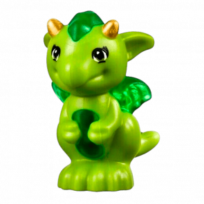 Фігурка Lego Повітря Dragon Elves Baby with Molded Trans-Green Stomach Animals 26090pb04 6151628 Lime Б/У - Retromagaz