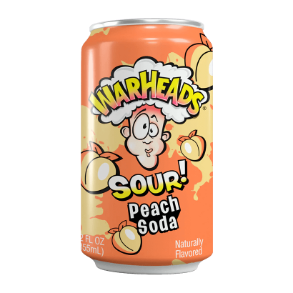 Напиток Warheads Sour Peach Soda 330ml - Retromagaz