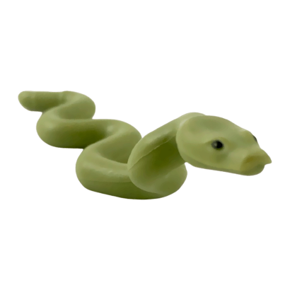 Фигурка Lego Земля Snake Nagini Large with Raised Head with Black Eyes Pattern Animals 38801pb01 1 6236409 Olive Green Б/У - Retromagaz