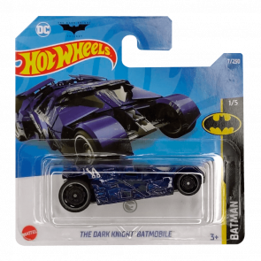 Машинка Базовая Hot Wheels DC Batman The Dark Knight Batmobile Treasure Hunts Batman 1:64 HCX94 Dark Blue - Retromagaz