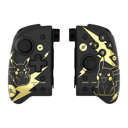 Контроллеры Беспроводной Nintendo Switch Split Pad Pro Pokemon Pikachu Black Новый - Retromagaz