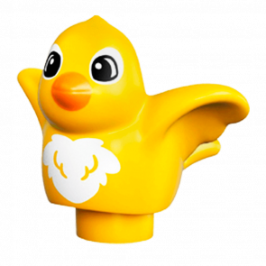 Фигурка Lego Animals Bird with White Chest Pattern Duplo 27370pb01 Yellow Б/У - Retromagaz