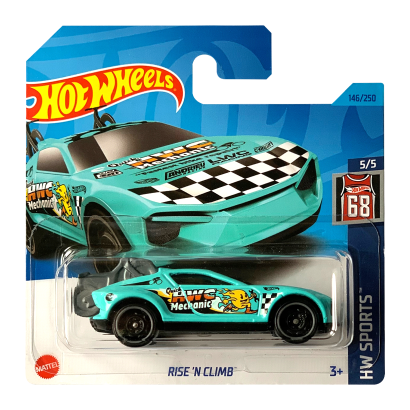 Машинка Базова Hot Wheels Rise 'N Climb Treasure Hunts Sports 1:64 HKL03 Light Blue - Retromagaz