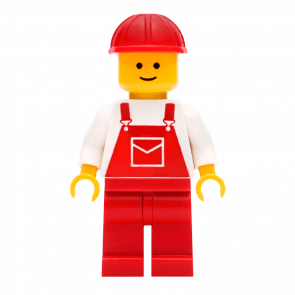 Фігурка Lego People 973pb0203 Overalls Red with Pocket City ovr005 Б/У - Retromagaz