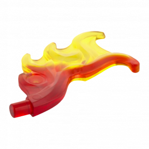 На Плечи Lego 4шт Wave Rounded Curved Wing Flame 18394pb01 6097662 Trans-Red Б/У - Retromagaz