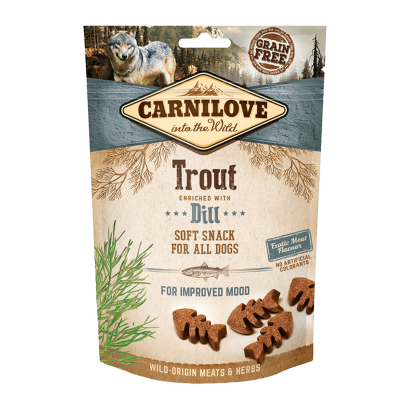 Лакомства для Собак Carnilove Dog Crunchy Snack Trout Dill 200g - Retromagaz