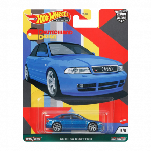 Машинка Premium Hot Wheels Audi S4 quattro Deutschland Design 1:64 GRJ69 Blue - Retromagaz