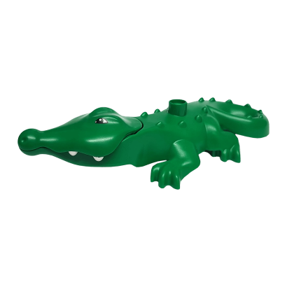 Фігурка Lego Animals Crocodile Large with Opening Jaw Duplo 87963c01pb01 Green Б/У - Retromagaz