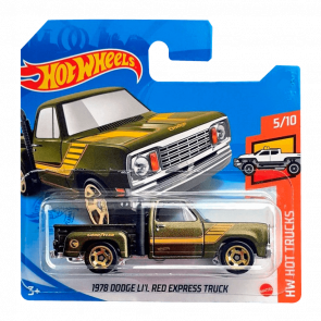 Машинка Базовая Hot Wheels 1978 Dodge Li'l Red Express Truck Treasure Hunts Hot Trucks 1:64 GTC95 Green