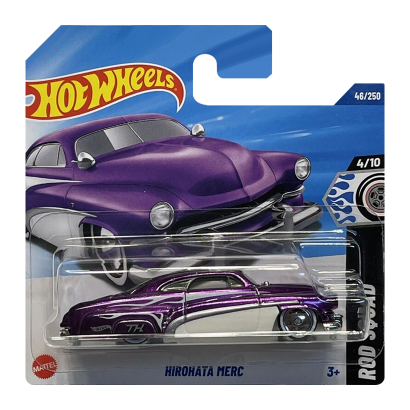 Машинка Базова Hot Wheels Hirohata Merc Rod Squad 1:64 JBC36 Purple - Retromagaz