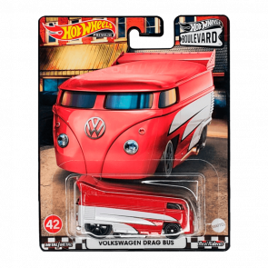 Машинка Premium Hot Wheels Volkswagen Drag Bus Boulevard 1:64 HCR15 Red