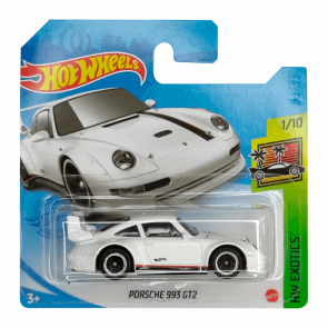 Машинка Базовая Hot Wheels Porsche 993 GT2 Exotics 1:64 GTC03 White