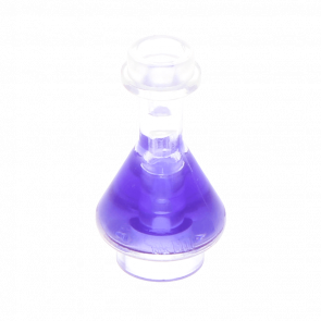 Посуда Lego Bottle Erlenmeyer Flask with Trans-Purple 93549pb02 6020397 6199071 6245206 Trans Clear Б/У - Retromagaz