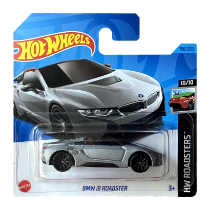 Машинка Базовая Hot Wheels BMW i8 Roadster Roadsters 1:64 HKH44 Silver - Retromagaz