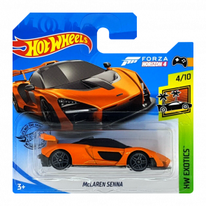 Машинка Базова Hot Wheels Forza Horizon 4 McLaren Senna Exotics 1:64 FYG22 Orange - Retromagaz