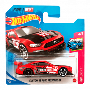 Машинка Базова Hot Wheels Formula Drift Custom '18 Ford Mustang GT Drift 1:64 GTC45 Red