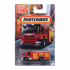 Тематична Машинка Matchbox Scania P 360 European Streets 1:64 HVV05/HVV33 Red - Retromagaz