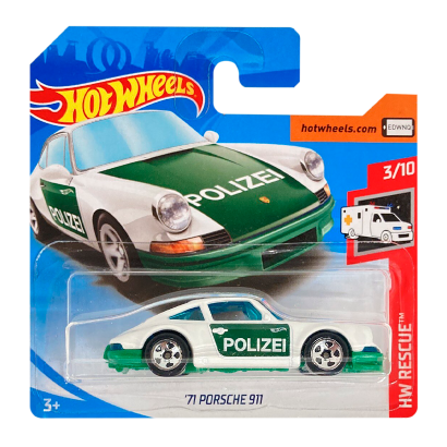 Машинка Базовая Hot Wheels '71 Porsche 911 Rescue 1:64 FYC80 White - Retromagaz