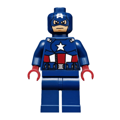 Фигурка Lego Marvel Captain America Dark Red Hands Mask Super Heroes sh0014 Б/У - Retromagaz