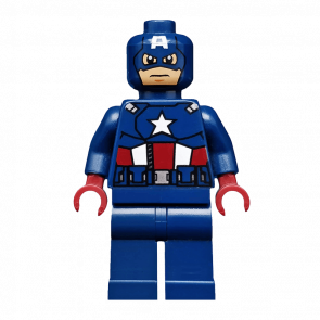 Фигурка Lego Marvel Captain America Dark Red Hands Mask Super Heroes sh0014 Б/У