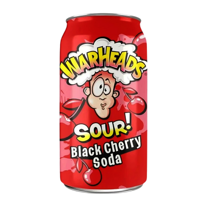 Напиток Warheads Sour Black Cherry Soda 330ml - Retromagaz