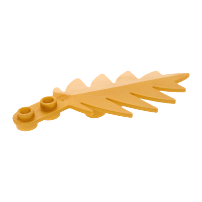 Растение Lego Листья 2шт Tree Palm Leaf Small 8 x 3 6148 6074322 Pearl Gold Б/У - Retromagaz