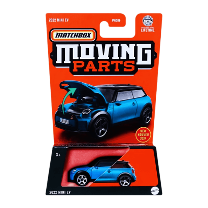 Тематическая Машинка Matchbox Mini Cooper 2022 Mini EV Moving Parts 1:64 FWD28/HVM80 Blue - Retromagaz