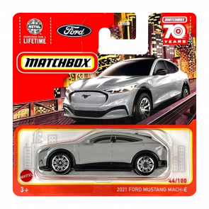 Машинка Велике Місто Matchbox 2021 Ford Mustang Mach-E Metro 1:64 HLC84 Grey - Retromagaz