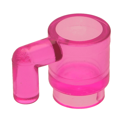 Посуда Lego 4шт Cup 3899 6264 28655 4143404 6167767 Trans-Dark Pink Б/У - Retromagaz