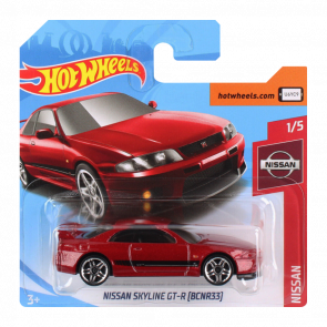 Машинка Базовая Hot Wheels Skyline GT-R (BCNR33) Nissan 1:64 FYD17 Red - Retromagaz