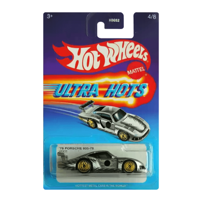 Тематическая Машинка Hot Wheels '78 Porsche 935-78 Ultra Hots 1:64 HDG52/HRX11 Silver - Retromagaz