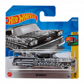 Машинка Базовая Hot Wheels '58 Impala Treasure Hunts Art Cars 1:64 HCX98 Black