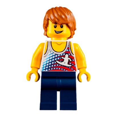 Фигурка Lego People 973pb0997 Surfer City twn314 Б/У - Retromagaz