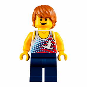 Фигурка Lego People 973pb0997 Surfer City twn314 Б/У