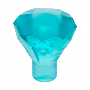 Скеля Lego Коштовність 20шт Jewel 24 Facet 1 x 1 30153 28556 4119482 6247792 Trans-Light Blue Б/У - Retromagaz