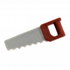 Хоз. Инвентарь Lego Saw Reddish Brown Handle Pattern 18983pb01 6093826 Light Bluish Grey Б/У - Retromagaz