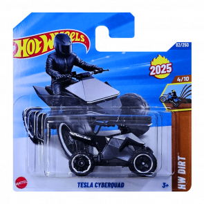 Машинка Базова Hot Wheels Tesla Cyberquad Dirt 1:64 HYW31 Silver