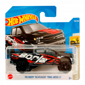 Машинка Базова Hot Wheels '19 Chevy Silverado Trail Boss LT Baja Blazers 1:64 HCT49 Black