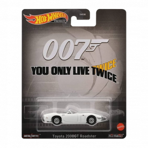 Машинка Premium Hot Wheels 007: You Only Live Twice Toyota 2000GT Roadster Rep. Entertainment 1:64 HKC27 White - Retromagaz