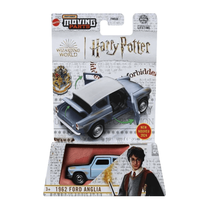 Тематическая Машинка Matchbox 1962 Ford Anglia Harry Potter Moving Parts 1:64 FWD28/HVM71 Blue - Retromagaz