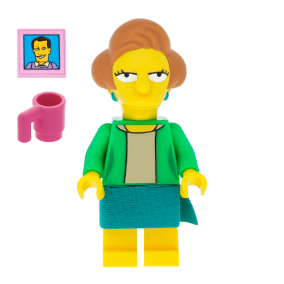 Фигурка Lego The Simpsons Edna Krabappel Cartoons colsim2-14 Новый - Retromagaz