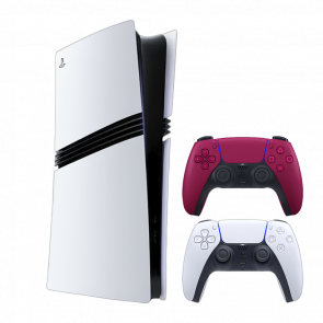 Набор Консоль Sony PlayStation 5 Pro 2TB White Новый  + Геймпад Беспроводной DualSense Cosmic Red - Retromagaz