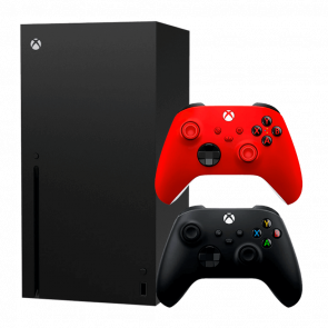 Набор Консоль Microsoft Xbox Series X 1TB Black Новый  + Геймпад Беспроводной Controller Pulse Red