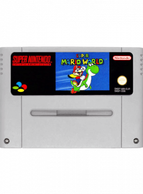 Игра Nintendo SNES Super Mario World Europe Английская Версия Только Картридж Б/У