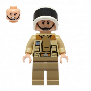 Фігурка Lego Повстанець Captain Antilles Dark Tan Shirt Large Rank Badge Star Wars sw1328 75387 Новий - Retromagaz