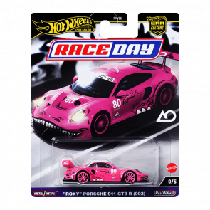 Машинка Premium Hot Wheels "Rexy" Porsche 911 GT3 R (992) Chase Race Day 1:64 HRV96 Pink