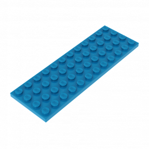 Пластина Lego Звичайна 4шт 4 x 12 3029 6227258 6343650 Dark Azure Б/У - Retromagaz